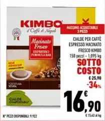 Kimbo - Cialde Per Caffè Espresso Macinato Fresco Kimbo - Cialde Per Caffè Espresso Macinato Fresco
