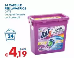 Dat5 - 24 Capsule Per Lavatrice Dat5 - 24 Capsule Per Lavatrice