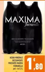 Ferrarelle - Acqua Minerale Decisamente Frizzante Maxima Ferrarelle - Acqua Minerale Decisamente Frizzante Maxima