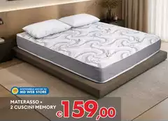 Materasso + 2 Cuscini Memory Materasso + 2 Cuscini Memory