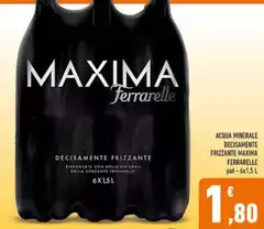 Ferrarelle - Acqua Minerale Decisamente Frizzante Maxima Ferrarelle - Acqua Minerale Decisamente Frizzante Maxima
