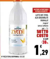 Parmalat - Latte Uht Zymil Alta Digeribilita Parmalat - Latte Uht Zymil Alta Digeribilita