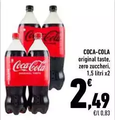 Coca Cola - Original Taste, Zero Zuccheri Coca Cola - Original Taste, Zero Zuccheri