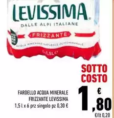 Levissima - Fardello Acqua Minerale Frizzante Levissima - Fardello Acqua Minerale Frizzante