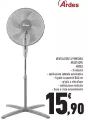 Ardes - Ventilatore A Pianatana Arsst4pg Ardes - Ventilatore A Pianatana Arsst4pg
