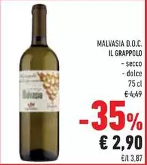 Il Grappolo - Malvasia D.O.C. Il Grappolo - Malvasia D.O.C.