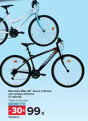 Shimano - Mountain Bike 26" Uomo E Donna Con Cambio 21 Velotica Shimano - Mountain Bike 26" Uomo E Donna Con Cambio 21 Velotica