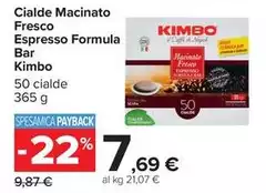 Kimbo - Cialde Macinato Fresco Espresso Formula Bar Kimbo - Cialde Macinato Fresco Espresso Formula Bar