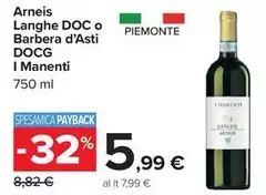 Piemonte - Arneis Langhe DOC O Barbera D'Asti DOCG