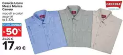 Carrera - Camicia Uomo Mezza Manica Carrera - Camicia Uomo Mezza Manica