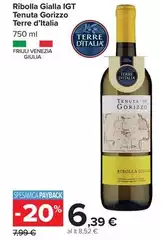Terre d'Italia - Ribolla Gialla IGT Tenuta Gorizzo