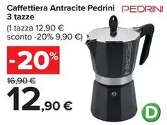 Pedrini - Caffettiera Antracite Pedrini - Caffettiera Antracite