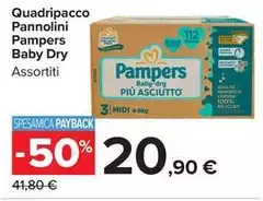 Pampers - Quadripacco Pannolini Baby Dry Pampers - Quadripacco Pannolini Baby Dry