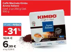 Kimbo - Caffè Macinato Aroma Italiano Kimbo - Caffè Macinato Aroma Italiano