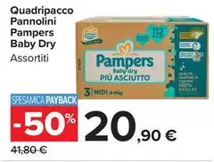 Pampers - Quadripacco Pannolini Baby Dry Pampers - Quadripacco Pannolini Baby Dry