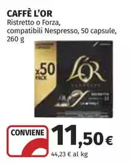 L'or espresso - Ristretto O Forza, Compatibili Nespresso, 50 Capsule L'or espresso - Ristretto O Forza, Compatibili Nespresso, 50 Capsule