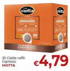 Motta - 30 Cialde Caffè Espresso Motta - 30 Cialde Caffè Espresso