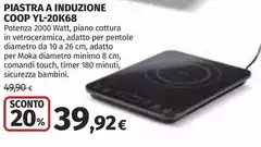 Coop - Piastra A Induzione YL-20K68