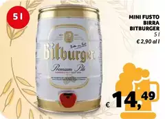 Bitburger - Mini Fusto Birra