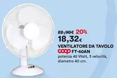 Coop - Ventilatore Da Tavolo Ft-40an Coop - Ventilatore Da Tavolo Ft-40an