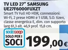 Samsung - Tv Led 27" UE27F6000FUXZT Samsung - Tv Led 27" UE27F6000FUXZT