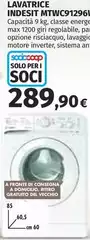 Indesit - Lavatrice MTWC912961 Indesit - Lavatrice MTWC912961