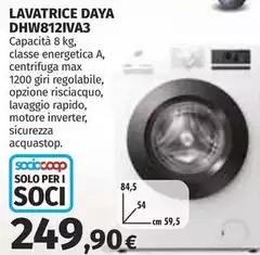 Daya - Lavatrice Dhaw812iva3