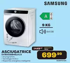 Samsung - Asciugatrice DV90DG8624SLKU3 Samsung - Asciugatrice DV90DG8624SLKU3
