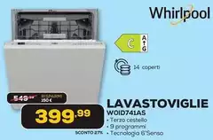 Whirlpool - Lavastoviglie W0ID741AS