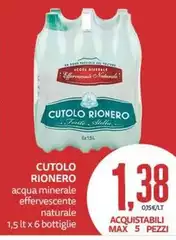 Cutolo rionero - Acqua Minerale Effervescente Naturale Cutolo rionero - Acqua Minerale Effervescente Naturale