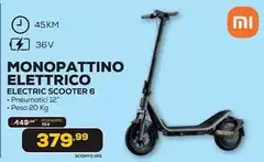 Xiaomi - Monopattino Elettrico Electric Scooter 6 Xiaomi - Monopattino Elettrico Electric Scooter 6