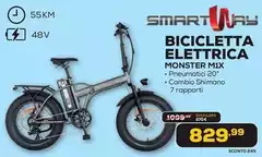 Smartway - Bicicletta Elettrica Monster M1X Smartway - Bicicletta Elettrica Monster M1X