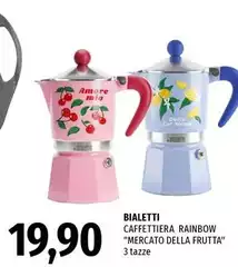 Bialetti - Caffettiera Rainbow "Mercato Della Frutta" Bialetti - Caffettiera Rainbow "Mercato Della Frutta"