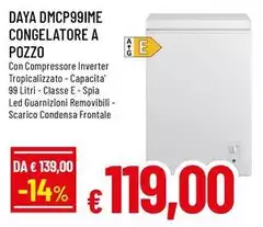 Daya - Dmcp99ime Congelatore A Pozzo Daya - Dmcp99ime Congelatore A Pozzo