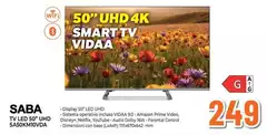 Saba - Tv Led 50" UHD SA60/M10VD