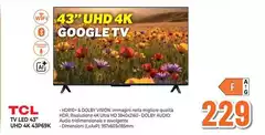 TCL - Tv Led 43" UHD 4K 43P69K