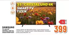 Samsung - Tv Led 55" Crystal Uhd 4k Ues5/700ofuxet