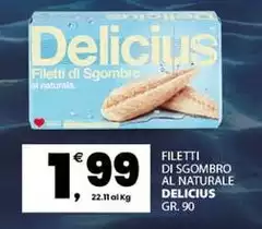 Delicius - Filetti Di Sgombro Al Naturale