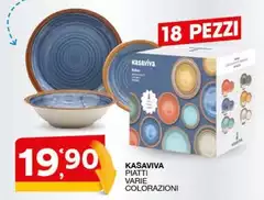 Kasaviva - Piatti Varie Colorazioni Kasaviva - Piatti Varie Colorazioni