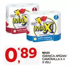 Maxi - Igienica Argan/ Camomilla X 4 Maxi - Igienica Argan/ Camomilla X 4