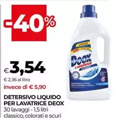 Deox - Detersivo Liquido Per Lavatrice