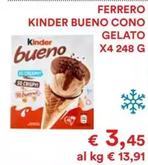 Ferrero - Kinder Bueno Cono Gelato Ferrero - Kinder Bueno Cono Gelato