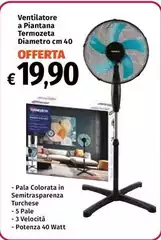 Termozeta - Ventilatore A Piantana Diamstro Termozeta - Ventilatore A Piantana Diamstro