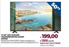 United - Tv 50" Led Ultrahd Unled50kM100vda Smart