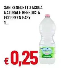 San Benedetto - Acqua Naturale Benedicta Ecogreen Easy San Benedetto - Acqua Naturale Benedicta Ecogreen Easy
