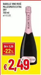Babulle - Vino Rose Millesimato Extra Dry Babulle - Vino Rose Millesimato Extra Dry