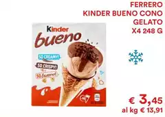 Ferrero - Kinder Bueno Cono Gelato Ferrero - Kinder Bueno Cono Gelato