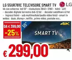 LG - 55UR781C Televisore Smart Tv LG - 55UR781C Televisore Smart Tv