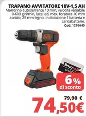 Luce - Trapano Avvitatore 18V-1,5 Ah Luce - Trapano Avvitatore 18V-1,5 Ah