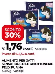 Purina - Alimento Per Gatti Sensations O Le Ghiottonerie Felix Purina - Alimento Per Gatti Sensations O Le Ghiottonerie Felix